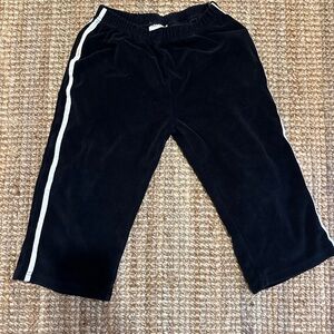 Tiny Trove Kids Black Casual Pants with White Stripe